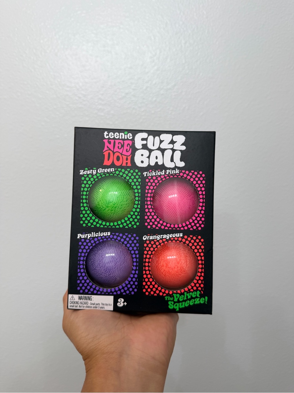 NEW Needoh Teenie Fuzzball 4-pack